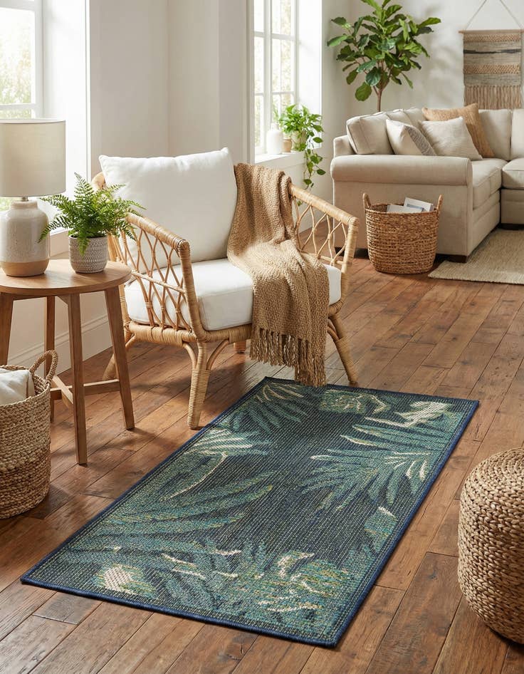 Detail image of 2' x 3'  Washable Baja Indoor / Outdoor Rug