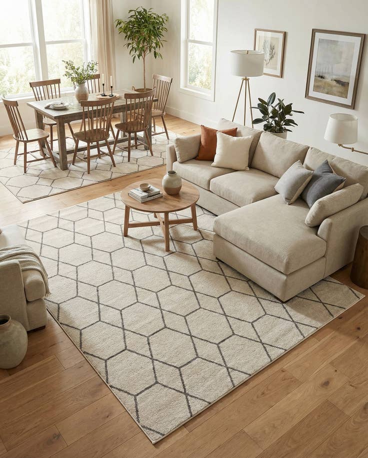 Detail image of 10' x 14' Trellis Frieze Rug