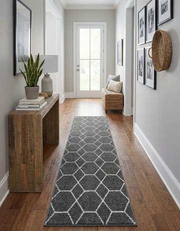 2' x 13' Lattice Frieze Runner Rug