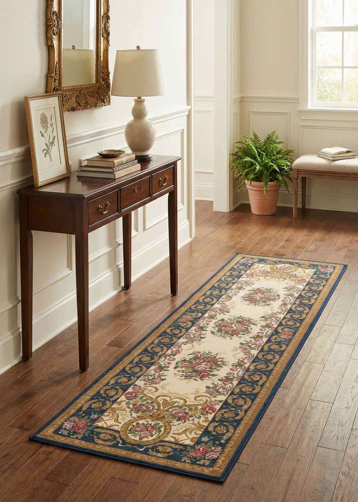 2' x 8' Easy-Clean Traditional Indoor / Outdoor Runner Rug