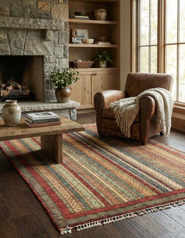 5' x 6' 5 Hand Knotted Ariana Ziegler Rug