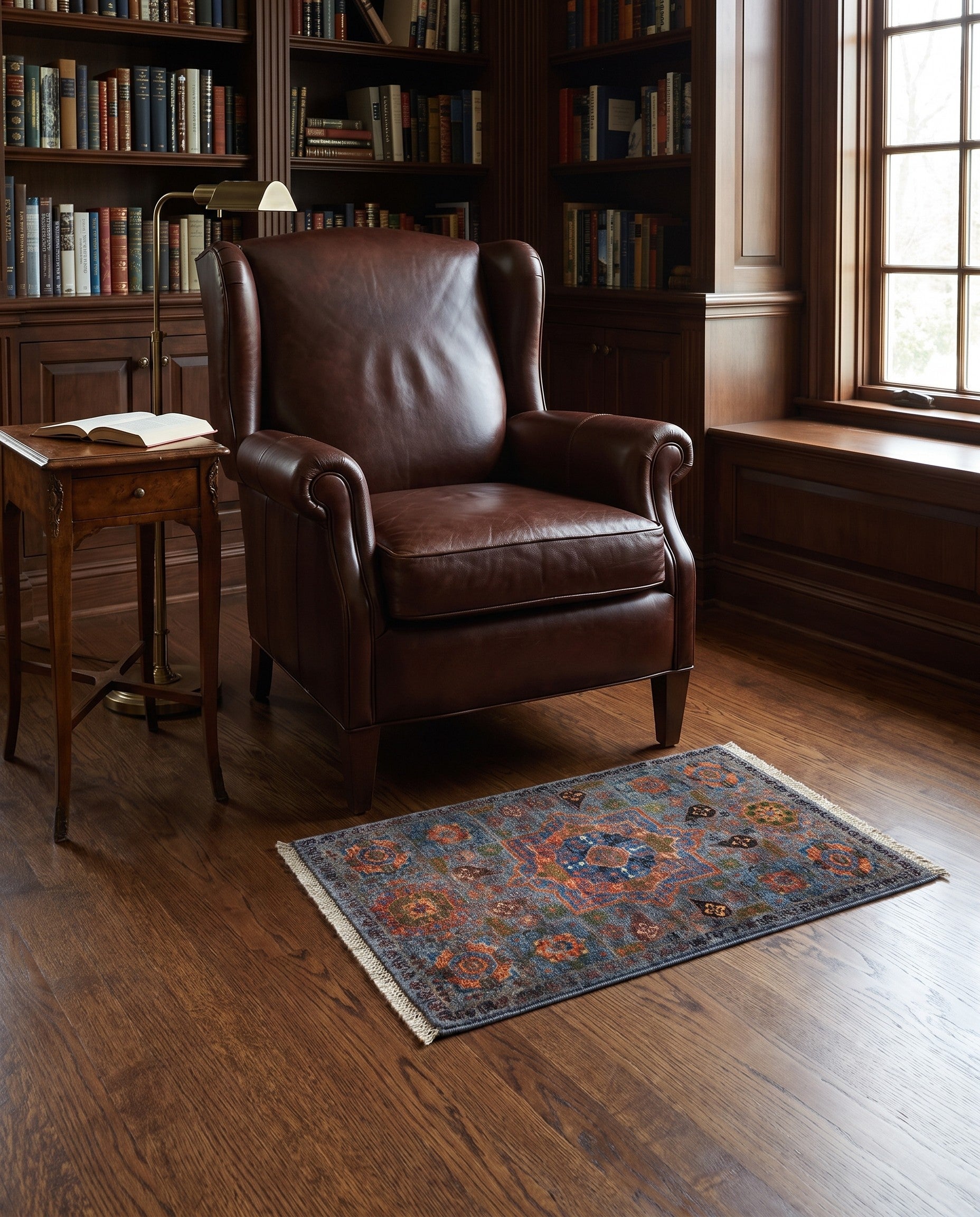2' 1 x 2' 11 Hand Knotted Mamluk Ziegler Rug