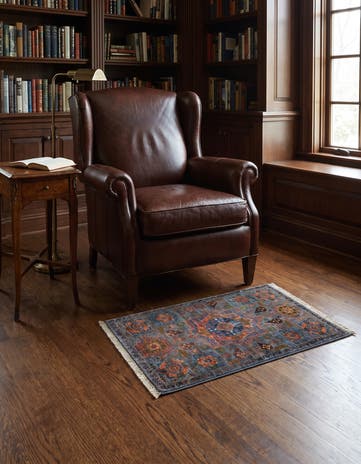 2' 1 x 2' 11 Hand Knotted Mamluk Ziegler Rug