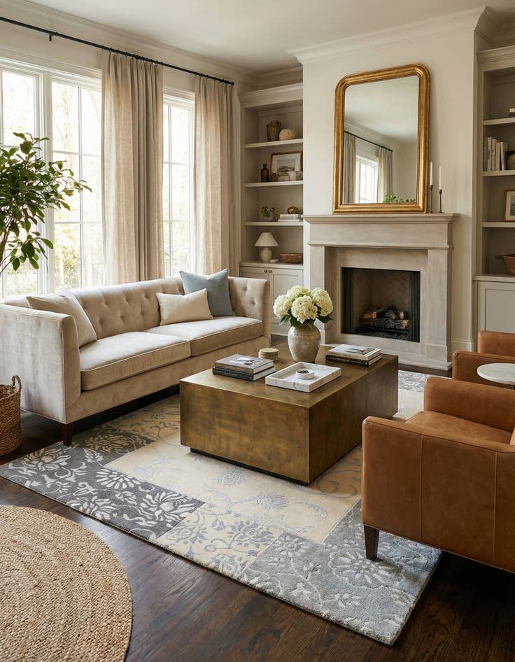 Detail image of 5' 10 x 7' 10  Hand Knotted Darya Wool Rug