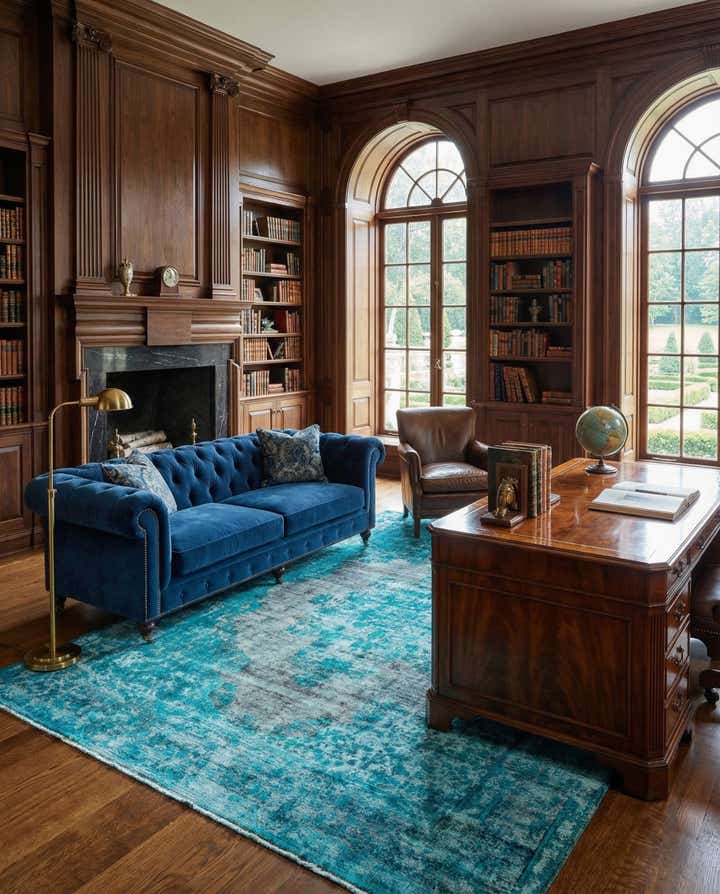 9' 10 x 13' 2 Vintage Royal Wool Rug