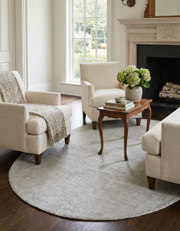 5' 1 x 8' Hand Woven Jill Zarin English Manor Wool Oval Rug