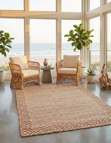 4' 2 x 6' Hand Braided Chenille Jute Rug