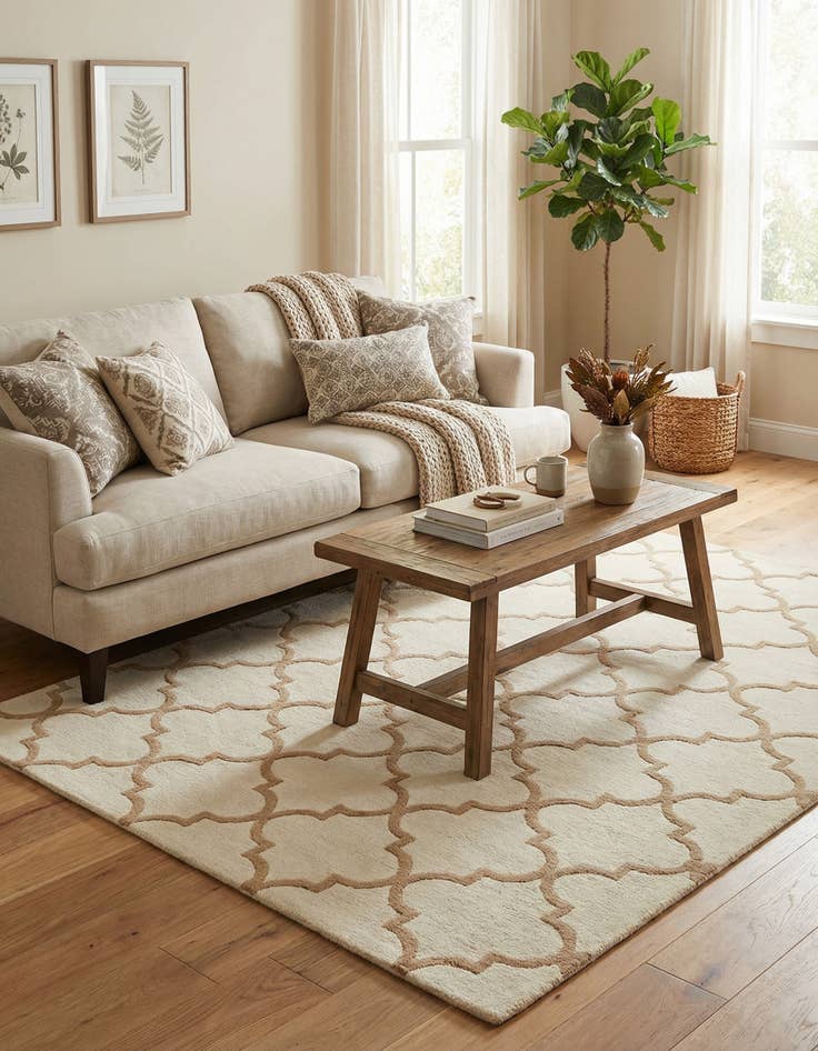 Detail image of 5' 1 x 7' 10 Luna Wool Rug