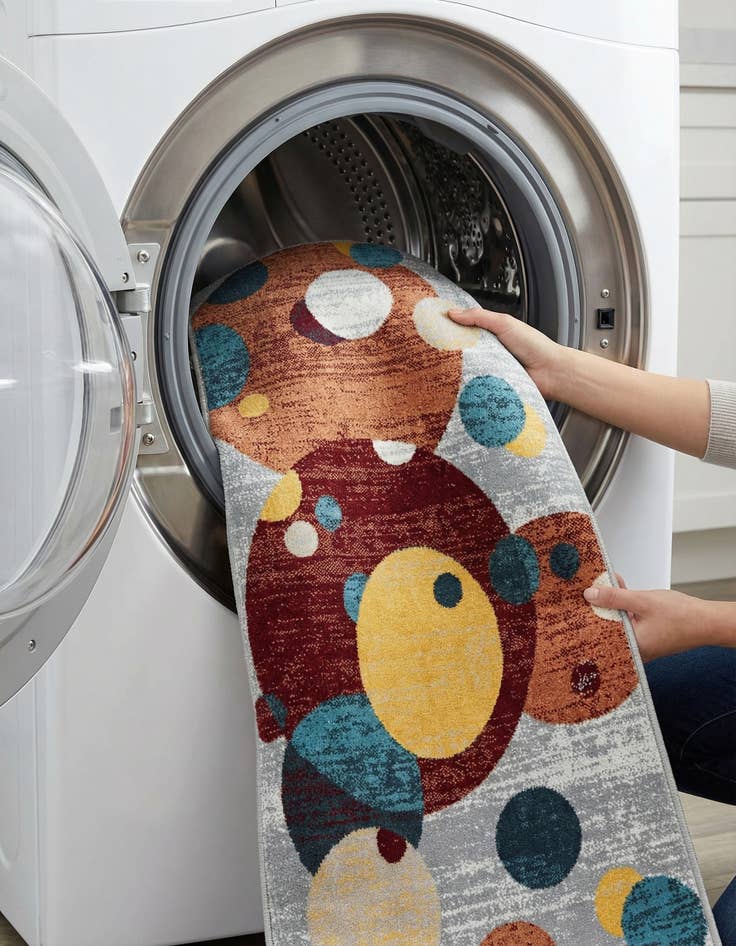 Detail image of 2' 7 x 12' Kamala Washable Runner Rug