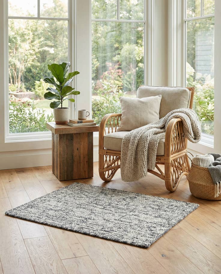 Detail image of 2' 2 x 2' 11 Easy-Clean Jill Zarin Palm Springs Wool Indoor / Outdoor Rug