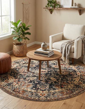 7' x 7' Saturn Round Rug