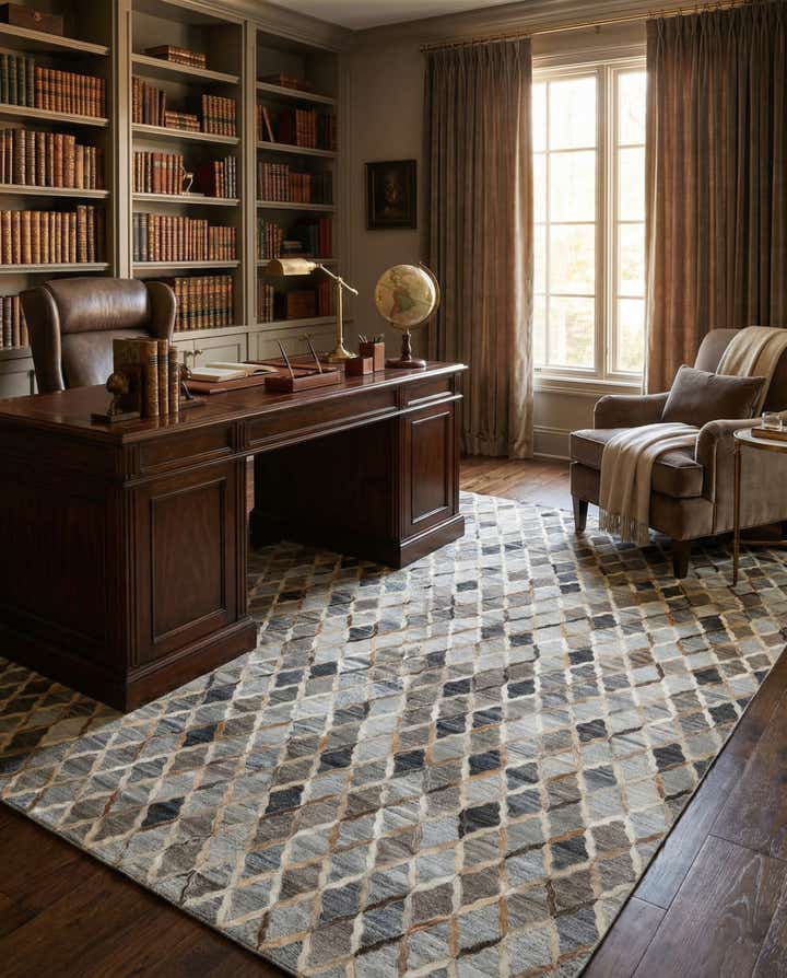 8' 1 x 9' 10 Cowhide - Patchwork Rug