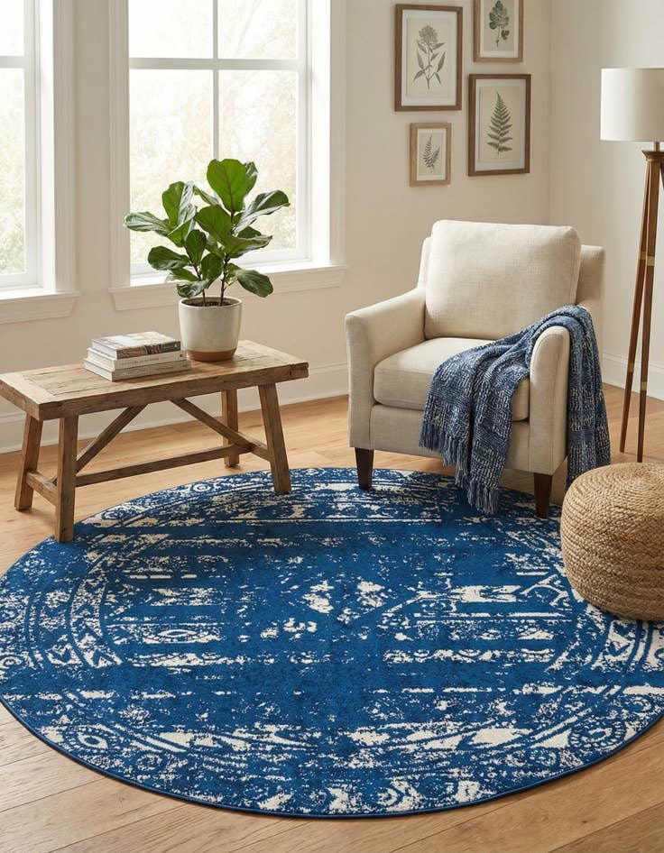 Detail image of 2' x 7' 10 Lennon Round Rug