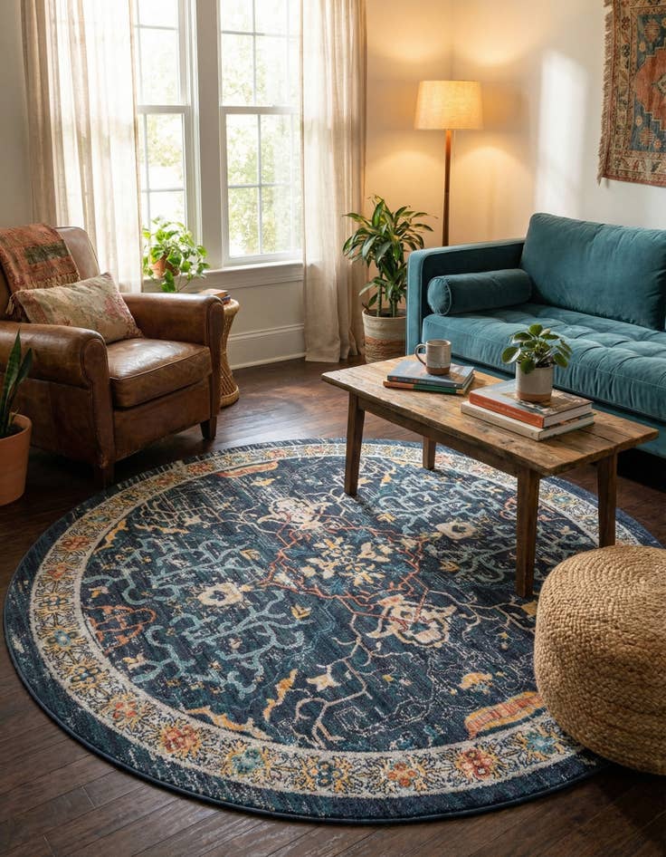 Detail image of 6' x 6' Lola Round Rug