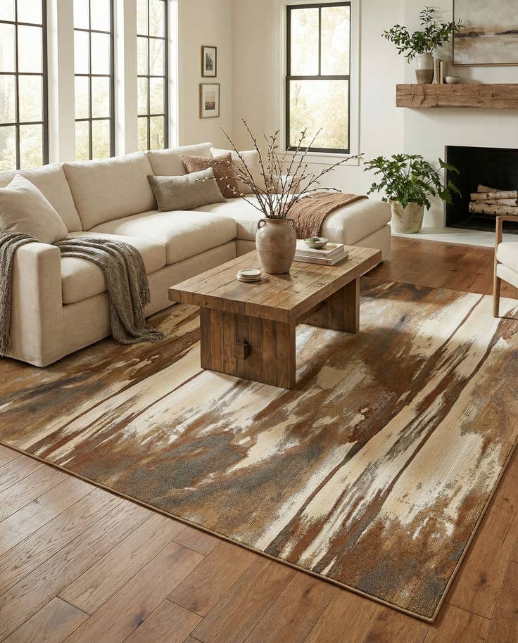 Detail image of 10' x 12' 2 Easy-Clean Modern Indoor / Outdoor Rug