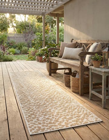 2' x 8' Easy-Clean Safari Indoor / Outdoor Runner Rug