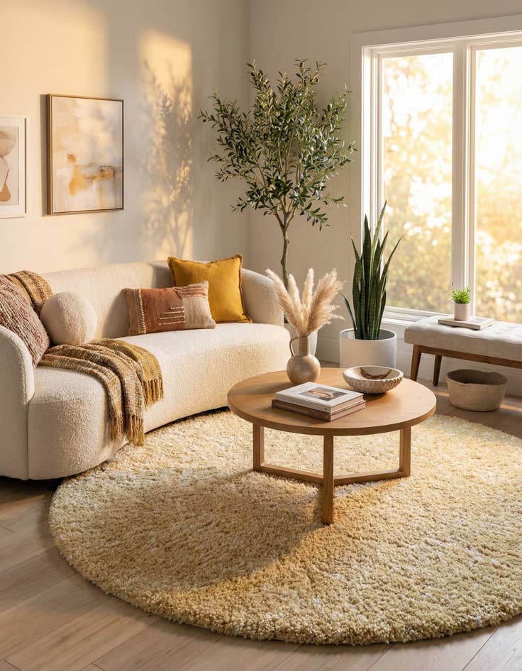 Detail image of 8' x 8' Marrakesh Shag Round Rug