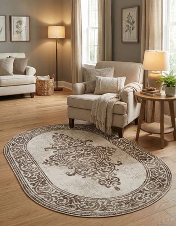 4' x 6' Hermitage Oval Rug