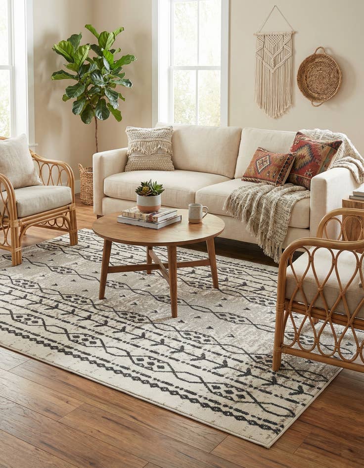 Detail image of 5' 3 x 7' 8 Caspian Rug