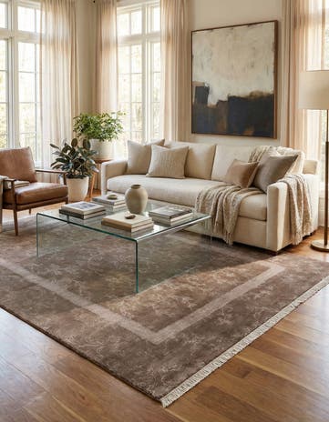 5' 8 x 8' Hand Knotted Darya Wool Rug