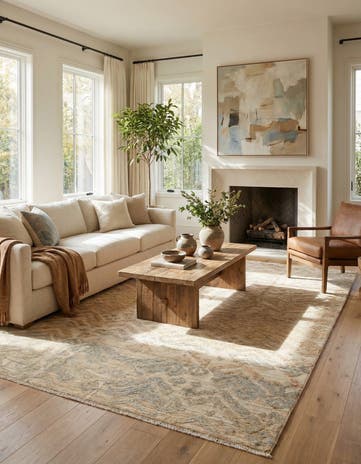 7' 9 x 10' 2 Hand Knotted Darya Wool Rug