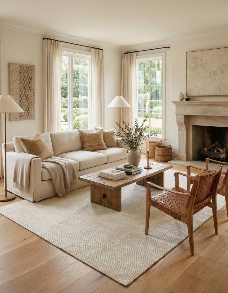 Detail image of  5' 11 x 9'  Hand Knotted Darya Wool Rug