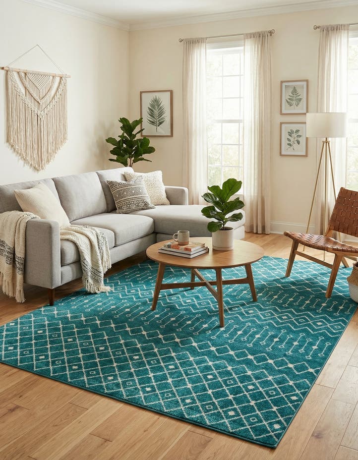 10' 8 x 14' Moroccan Trellis Rug