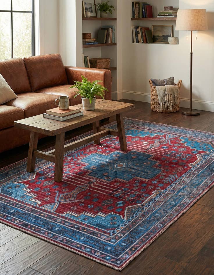 Detail image of 4' x 6'  Washable Mangata Rug