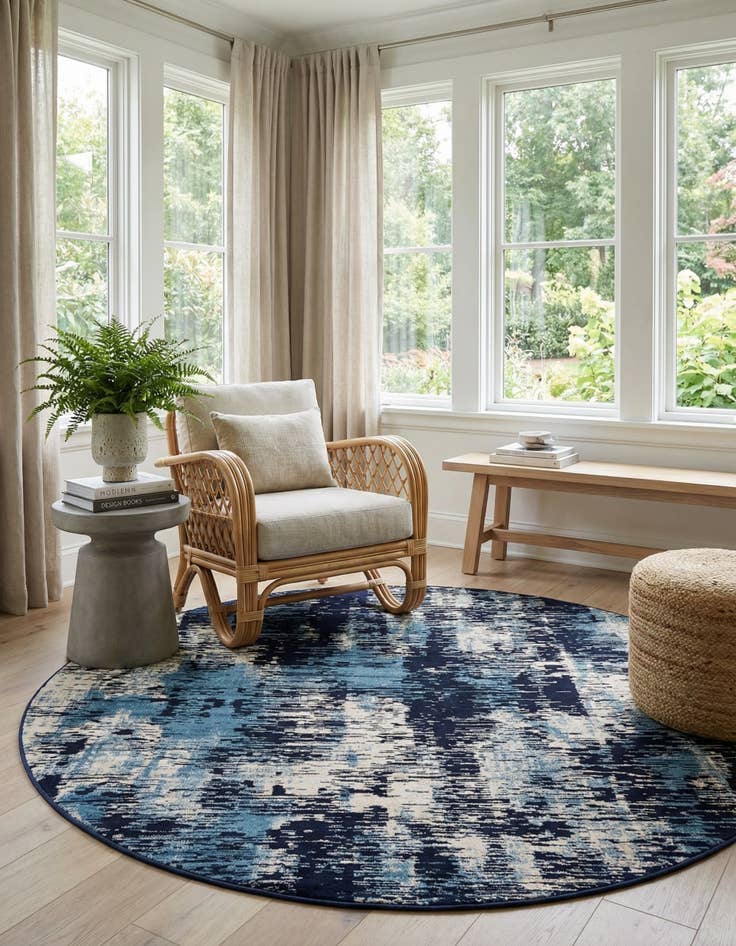 Detail image of 7' 10 x 7' 10 Laguna Round Rug