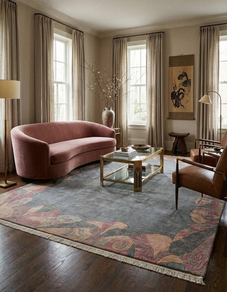 Detail image of  8' 4 x 11' 4  Hand Knotted Tibet Wool Rug