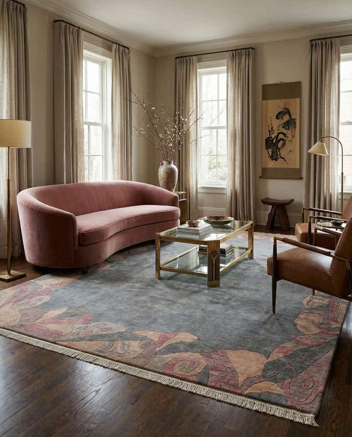 8' 4 x 11' 4 Hand Knotted Tibet Wool Rug