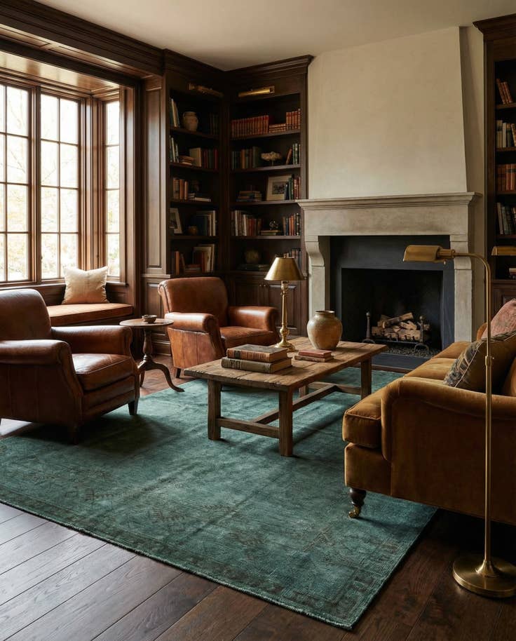 Detail image of 5' 4 x 7' 9 Hand Knotted Over-Dyed Ziegler Oriental Rug