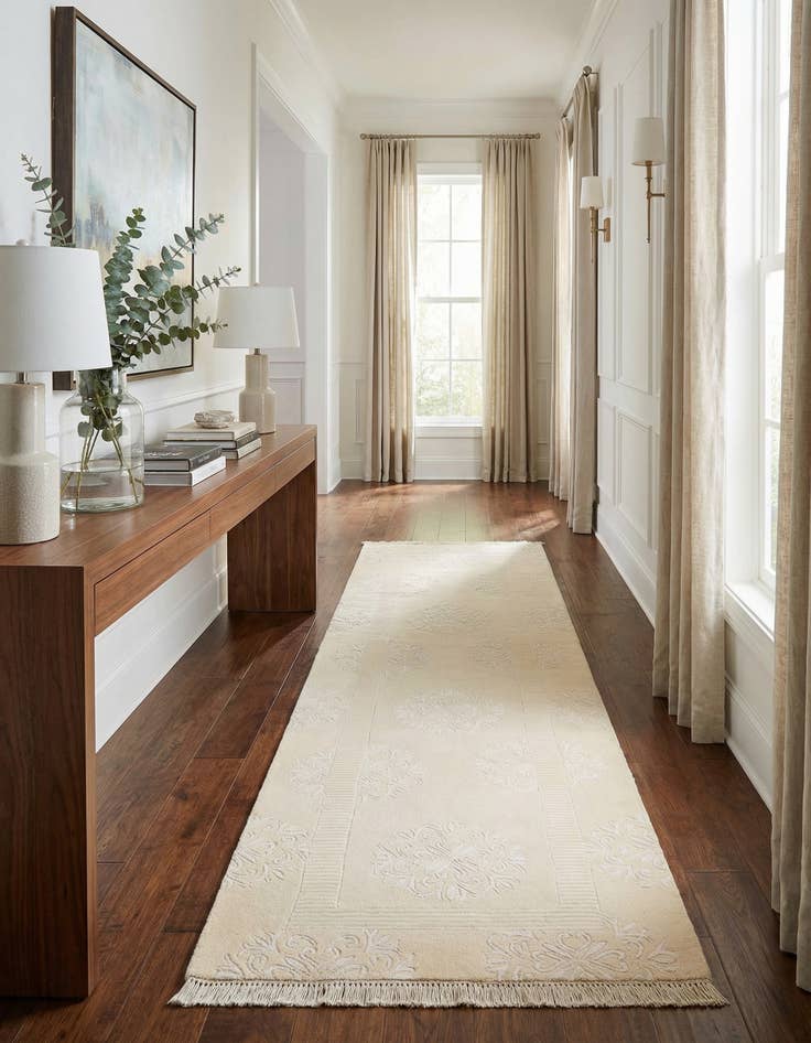 Detail image of 2' 10 x 10' 4  Hand Knotted Darya Wool Runner Rug