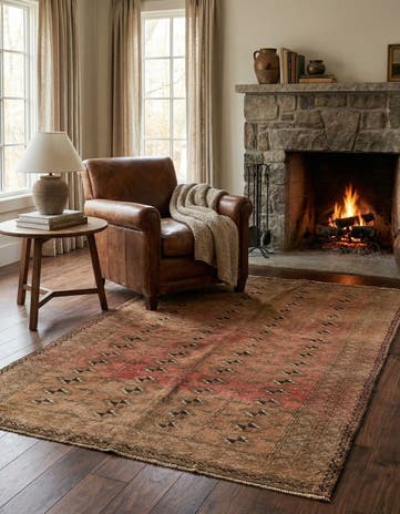 3' 10 x 6' 4 Hand Knotted Balouch Persian Wool Rug