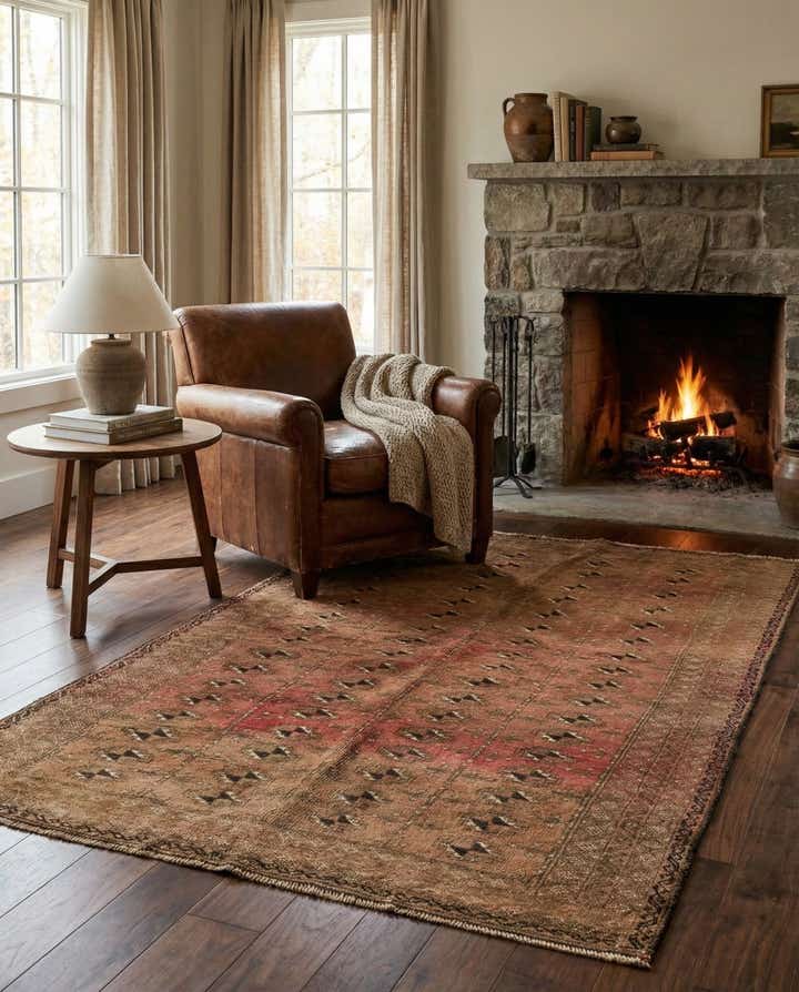 3' 10 x 6' 4 Hand Knotted Balouch Persian Wool Rug