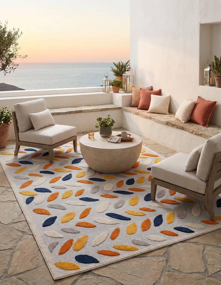 Detail image of 7' x 10' Easy-Clean Aruba Indoor / Outdoor Rug