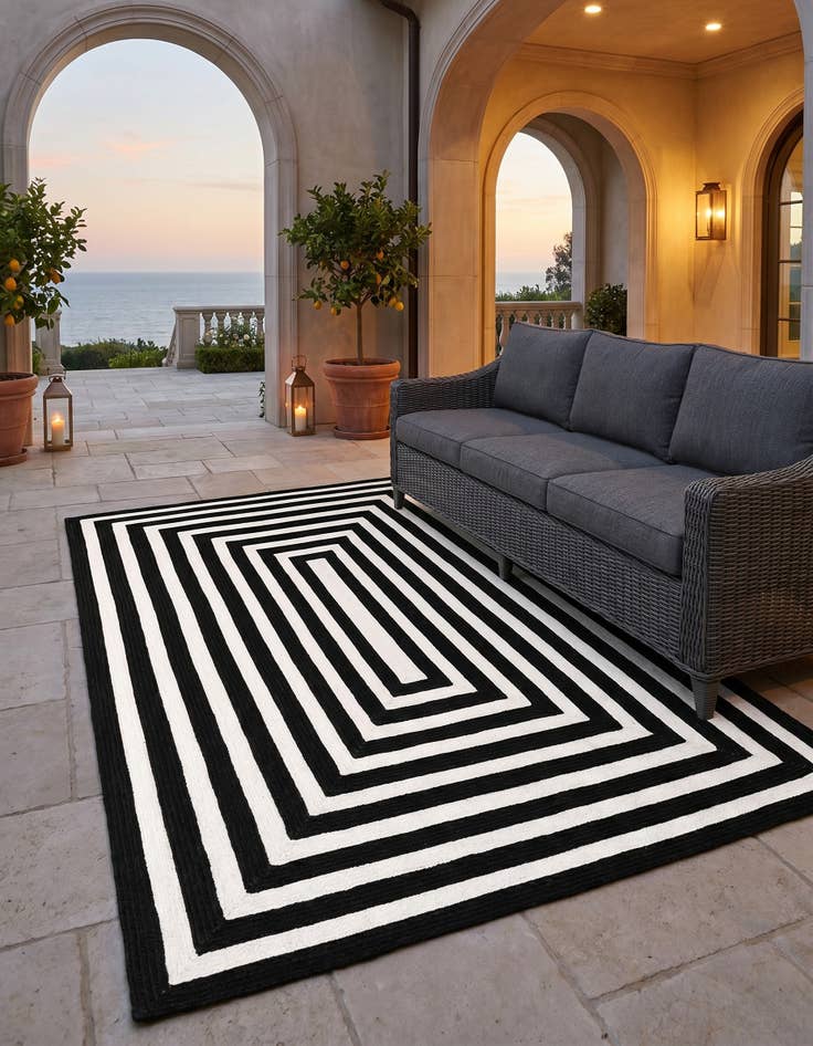 Detail image of 5' 3 x 8' Easy-Clean Eco Verse Washable Indoor / Outdoor Rug