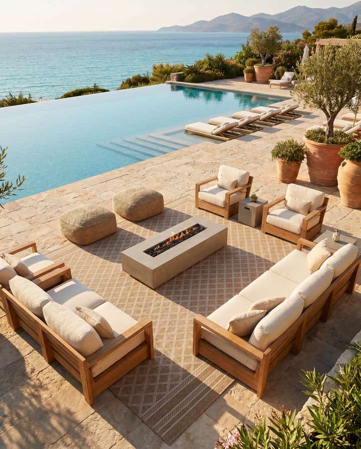 10' x 14' 1 Easy-Clean Trellis Indoor / Outdoor Rug