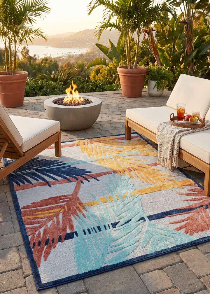 7' 10 x 10' Easy-Clean Belize Indoor / Outdoor Rug