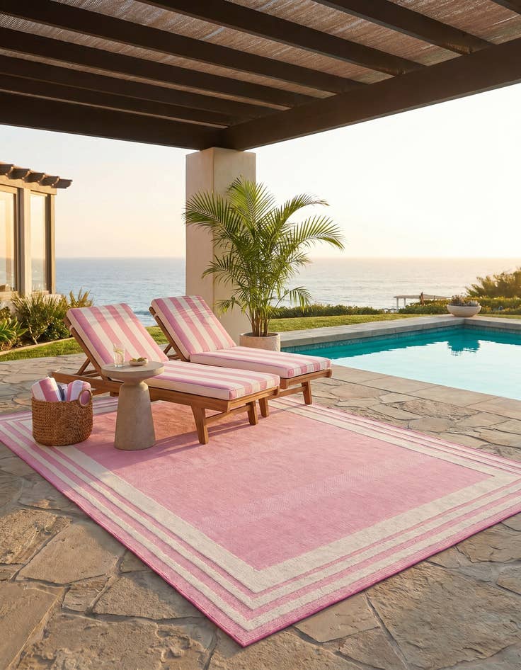 Detail image of 6' x 9' Easy-Clean Aruba Indoor / Outdoor Rug