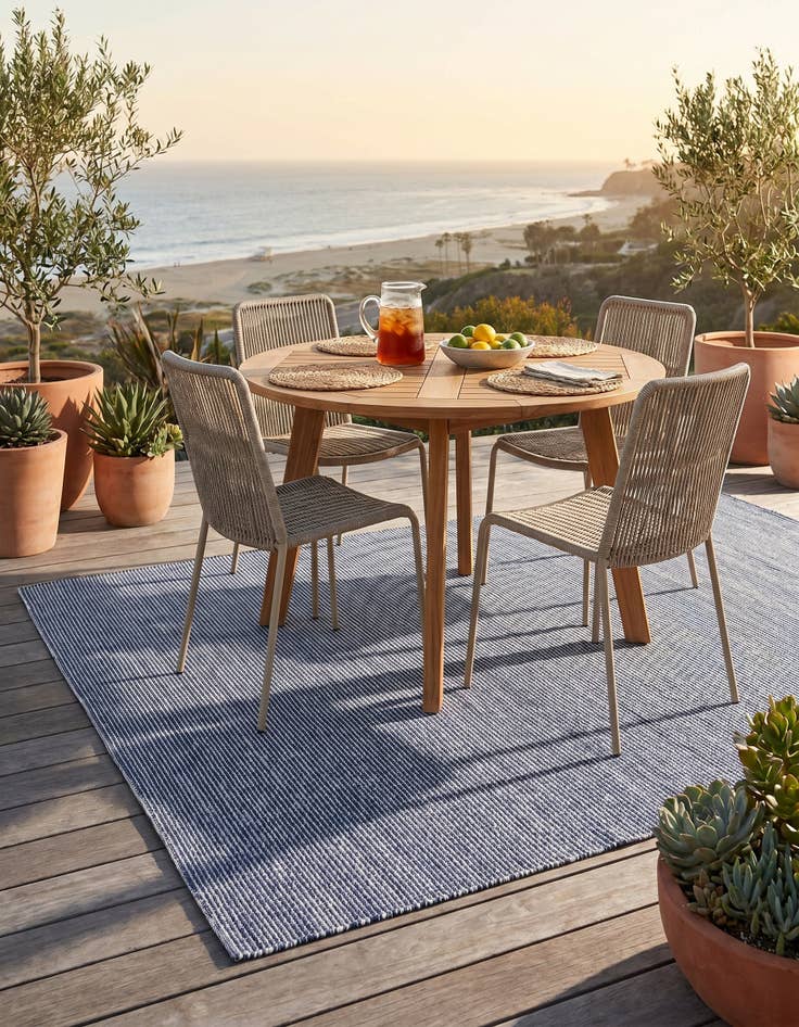 Detail image of 6' 1 x 9' Easy-Clean Jill Zarin Palm Springs Indoor / Outdoor Rug