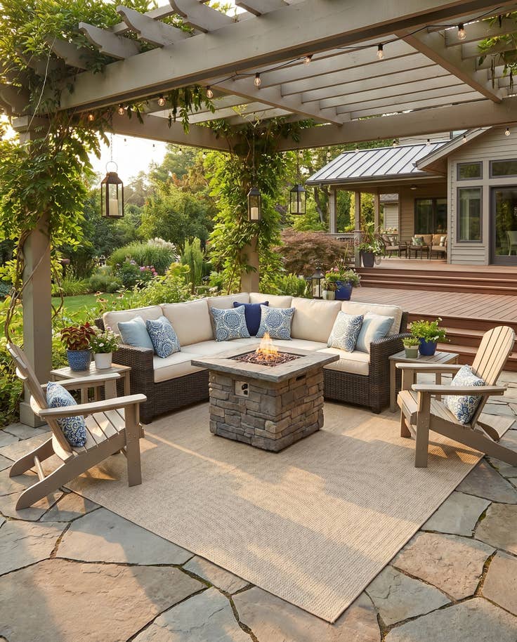 Detail image of 7' 10 x 7' 10 Easy-Clean Solid Indoor / Outdoor Square Rug