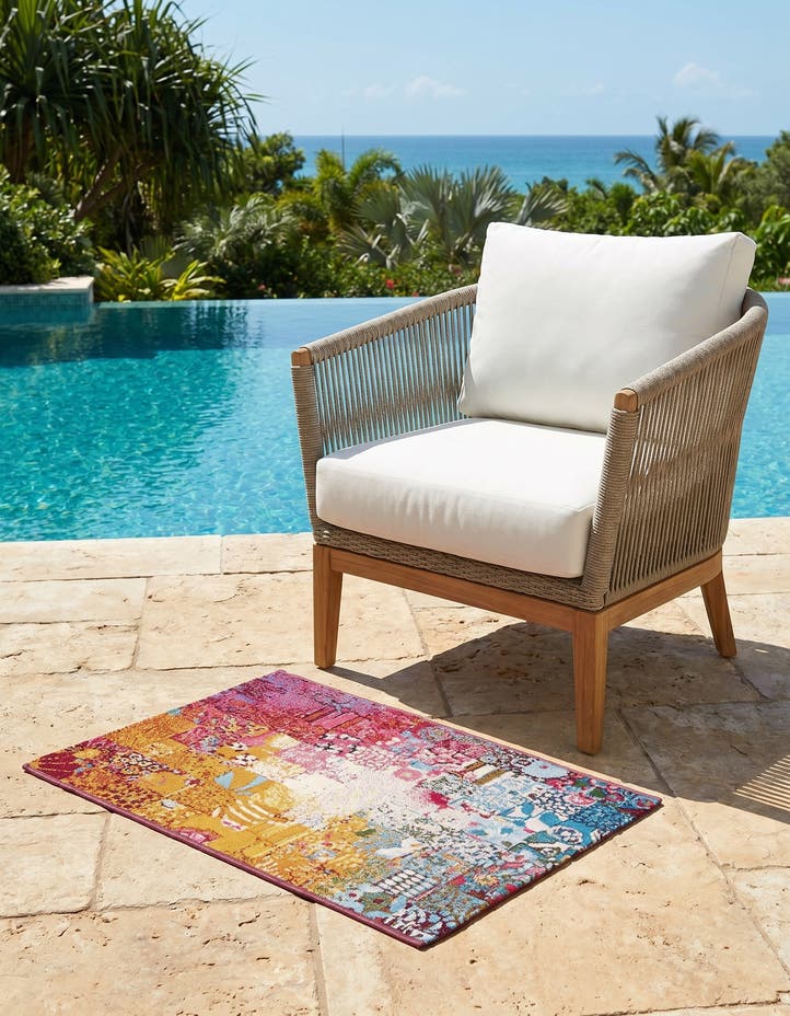 2' x 3' Easy-Clean Modern Indoor / Outdoor...