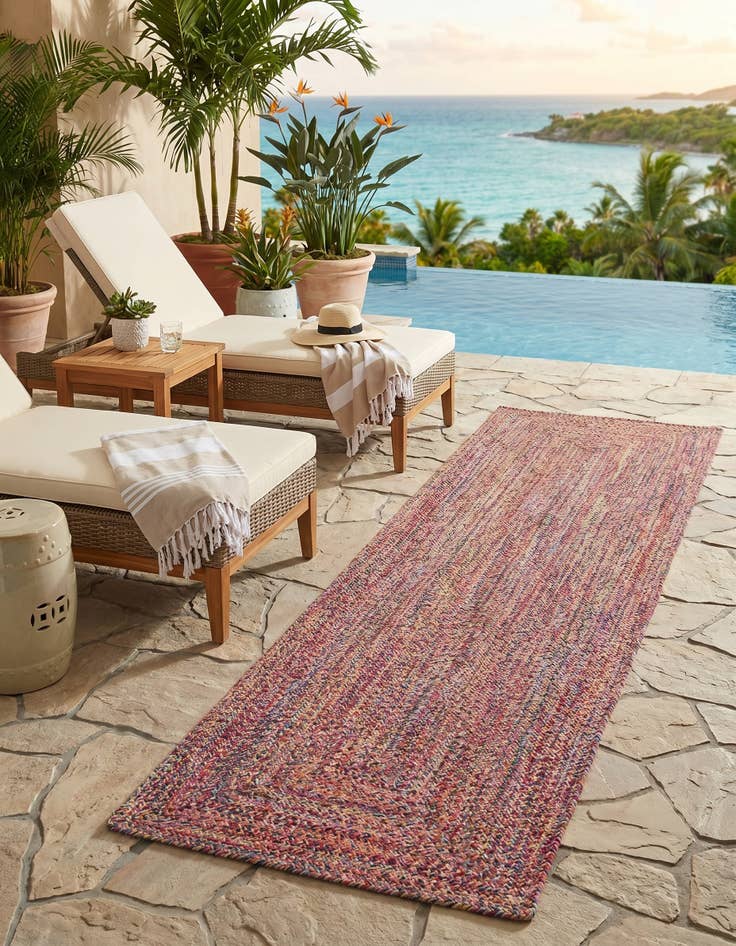 Detail image of 2' 7 x 10' Easy-Clean Eco Verse Washable Indoor / Outdoor Runner Rug