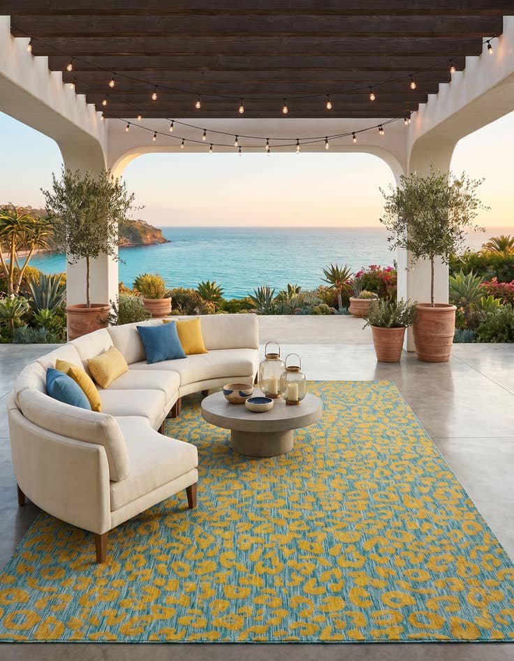 Detail image of 10' x 14' Easy-Clean Safari Indoor / Outdoor Rug