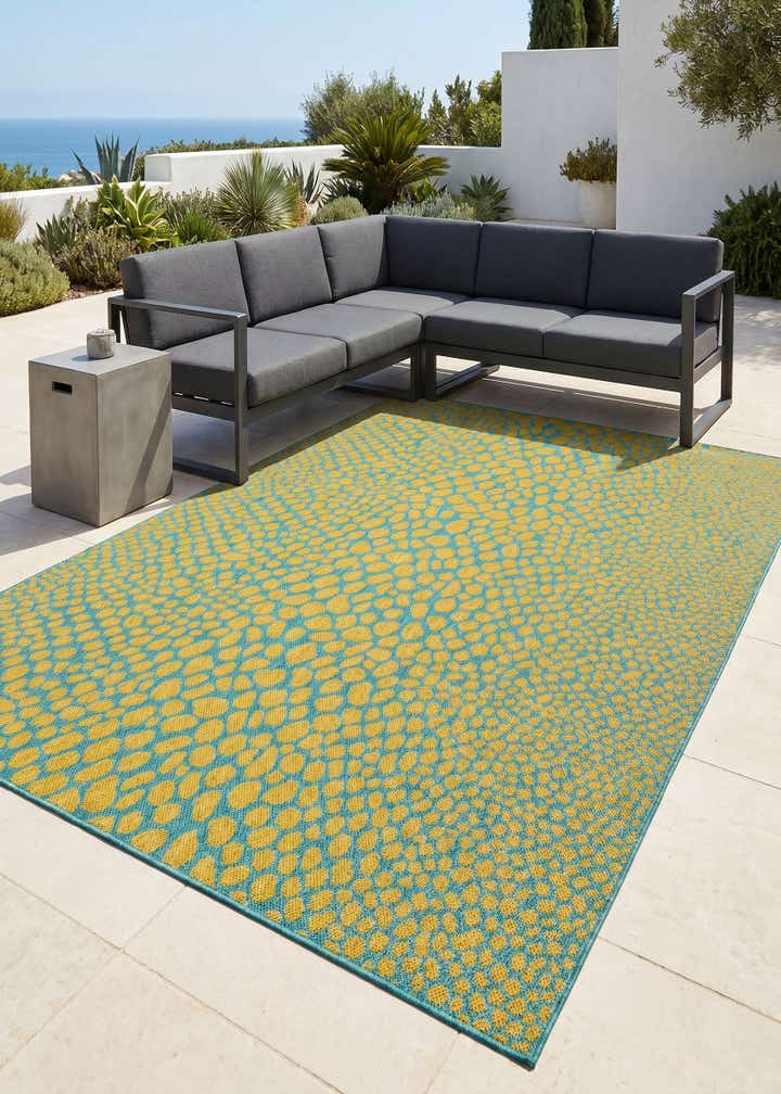 6' x 9' Easy-Clean Jill Zarin Cape Town Indoor / Outdoor Rug