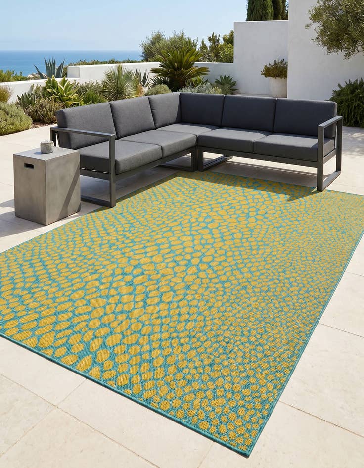 Detail image of 6' x 9' Easy-Clean Jill Zarin Cape Town Indoor / Outdoor Rug