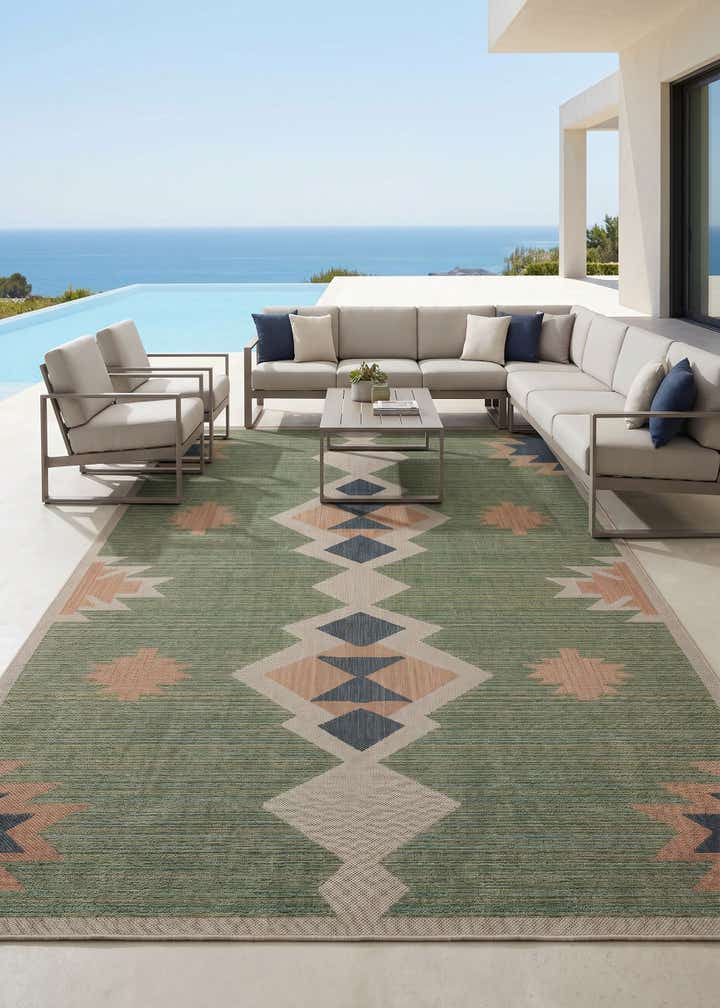 10' x 13' Easy-Clean Baja Indoor / Outdoor Rug