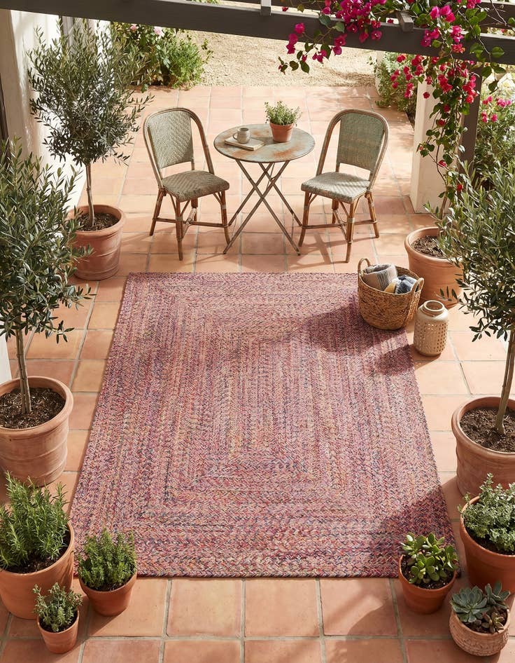 Detail image of 4' 1 x 6' 1 Easy-Clean Eco Verse Washable Indoor / Outdoor Rug