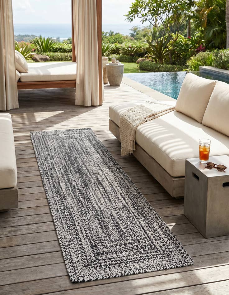 Detail image of 2' x 6' 1 Easy-Clean Eco Verse Washable Indoor / Outdoor Runner Rug